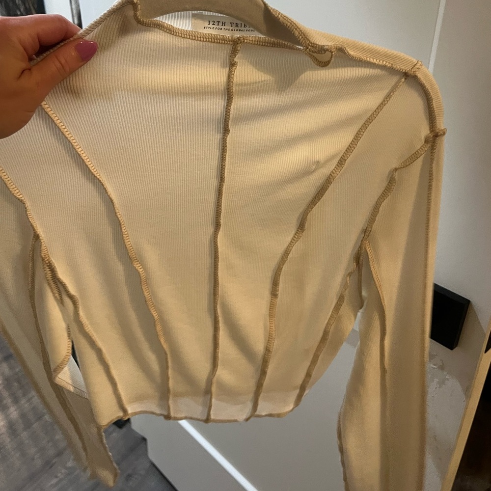 Long sleeve partial turtle neck shirt 12th tribe